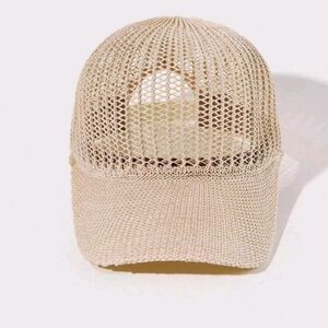 Stylish Tan Mesh Cap